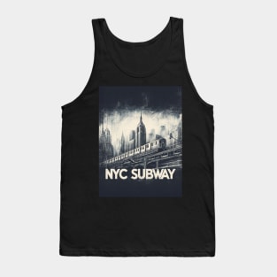 New York Noir: NYC Subway Adventure Tank Top